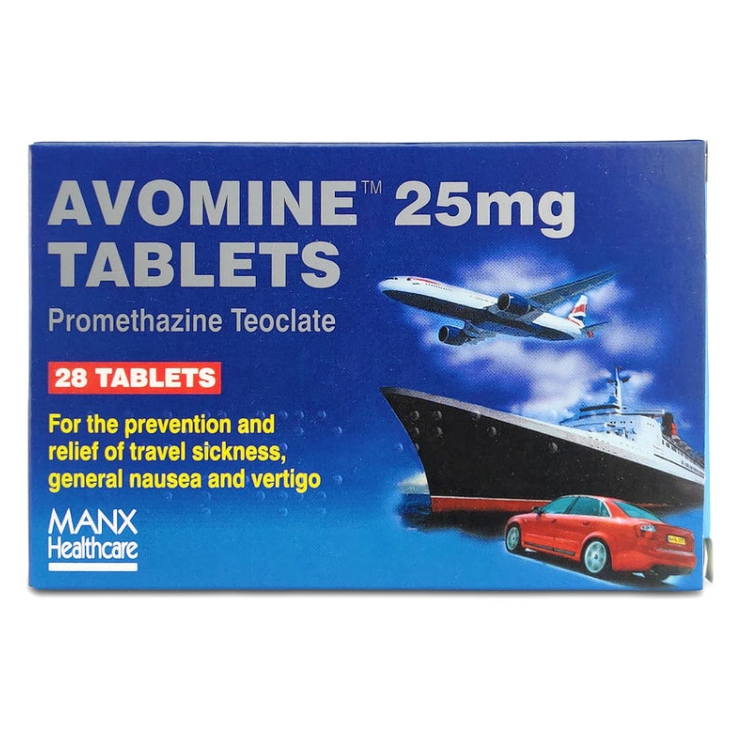 Avomine 25mg Tablets
